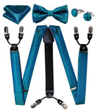 lasanderss.store Bretelles 6 Clips nœud papillon et pochette