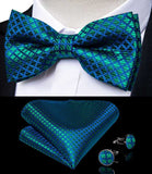 lasanderss.store Bretelles 6 Clips nœud papillon pochette pour homme