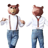 Bretelles en alliage de cuir 4 Clips unisexe Style Vintage