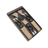 Bretelles en cuir véritable homme