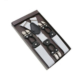 Bretelles en cuir véritable homme 