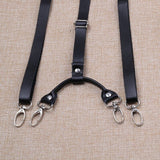 lasanderss.store Bretelles en cuir boucle à crochet dos Y