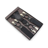 Bretelles en cuir véritable homme Vintage