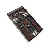 Bretelles en cuir véritable homme Vintage