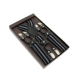 Bretelles en cuir véritable homme Vintage