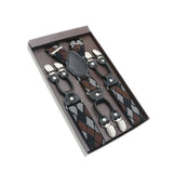 Bretelles en cuir véritable homme Vintage