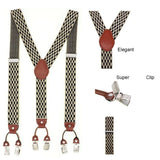 lasanderss.store Bretelles en cuir pour hommes