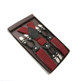 Bretelles en cuir véritable homme 