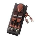 lasanderss.store Café Bretelles en cuir décontracté pour hommes, 6 Clips