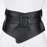 Ceinture Femmes, Ceinture de taille super large en simili cuir