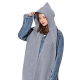 lasanderss.store chapeau Gris chapeau et écharpe épais