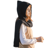 lasanderss.store chapeau Noir chapeau et écharpe épais