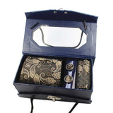 Cravate mouchoir et manchette assortis