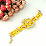 lasanderss.store Collier en perles boucles d'oreilles bracelet- Ensemble de bijoux 3pcs