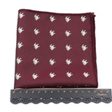 lasanderss.store cravates bordeaux pochette pour hommes