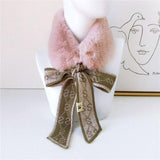 lasanderss.store écharpe Rose/Vert Cache-cou chaud écharpe