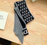 lasanderss.store écharpe tricoté Écharpe mode lettre tricotée