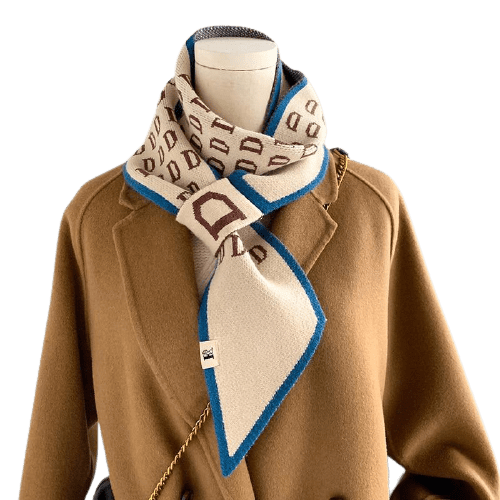 lasanderss.store écharpe tricoté Écharpe mode lettre tricotée