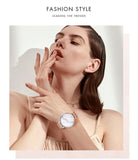 Ensemble de bijoux femme montre à Quartz-collier de boucles d'oreilles 