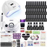 lasanderss.store Ensemble de manucure 35000RPM-72W-30Gel Ensemble de manucure gel vernis lampe Led pour ongles et perceuse