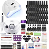 lasanderss.store Ensemble de manucure Ensemble de manucure gel vernis lampe Led pour ongles et perceuse