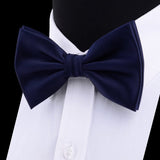 lasanderss.store Ensemble de nœuds papillon Double pli, boutons de manchette et pochette