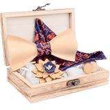 lasanderss.store Ensemble nœud papillon broches 3D en bois