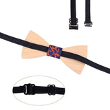 lasanderss.store Ensemble nœud papillon broches 3D en bois