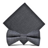 lasanderss.store Gris-B Nœud Papillon Et Pochette En Laine Pour Homme