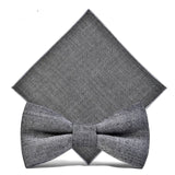 lasanderss.store Gris-C Nœud Papillon Et Pochette En Laine Pour Homme