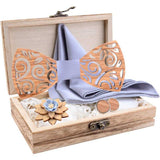 lasanderss.store Gris Coffret nœud papillon 4 Pcs