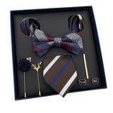 lasanderss.store Gris Ensemble de cravate magnifique avec Coffret cadeau