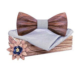 lasanderss.store Gris Nœud papillon en bois