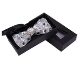 lasanderss.store Gris Nœud papillon pierres colorées