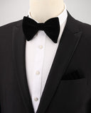 lasanderss.store Gros nœud papillon Velours et pochette pour hommes