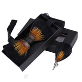 lasanderss.store Jaune Broche Nœud papillon en plume