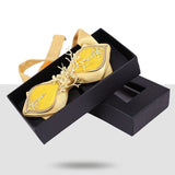 lasanderss.store Jaune Nœud papillon de costume