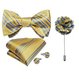 lasanderss.store Jaune Nœud papillon -pochette broche