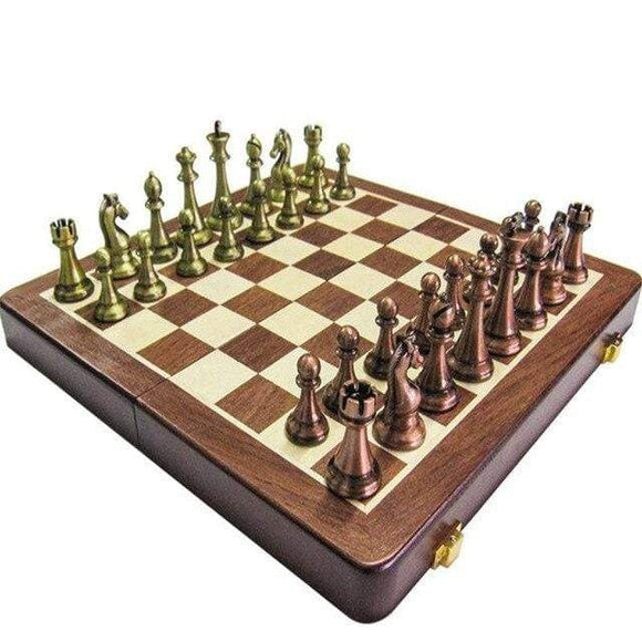 Échiquier jeux de société , jeu d'échecs en bois