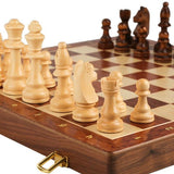 Jeu d'échecs pliant en bois massif,jeu de société échiquier