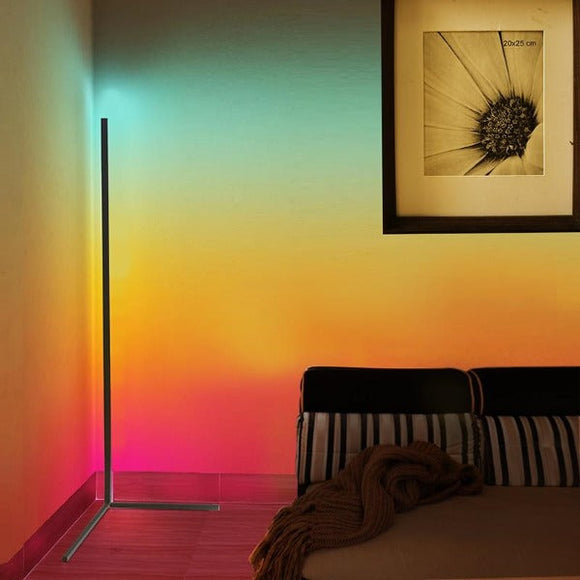 lampe d'ambiance sur pied moderne, Lampe colorée variable, lampe d'angle