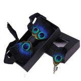 lasanderss.store Marine Broche Nœud papillon en plume