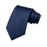 lasanderss.store Marine cravate couleur unie 8cm pour hommes