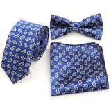 lasanderss.store Marine Nœud Papillon et Mouchoir Cravate 3PCS