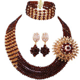 lasanderss.store Marron Ensembles de bijoux perles