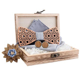 lasanderss.store Model 6 Nœud papillon design creux en bois pour hommes