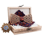 lasanderss.store Model 7 Nœud papillon design creux en bois pour hommes