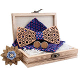 lasanderss.store Model 8 Nœud papillon design creux en bois pour hommes