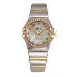 lasanderss.store Montre femme Montre Femme dorée à strass fashion