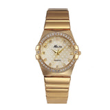 lasanderss.store Montre femme Or Montre Femme dorée à strass fashion